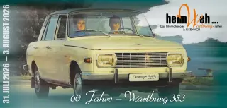 Titelbild für 26. Heimweh 2026: Internationales Wartburgfahrertreffen in Eisenach