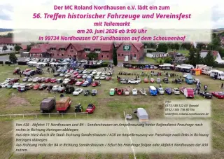 56. Treffen historischer Fahrzeuge und Vereinsfest mit Teilemarkt