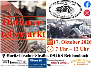 Titelbild für 63. Oldtimerteilemarkt Reichenbach/Vogtland